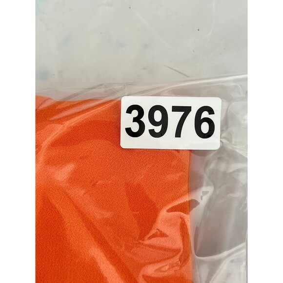 Reformation Ocean Dress Size 4 Orange Sweetheart-Neck Woven Mini Slip Dress - Picture 13 of 15